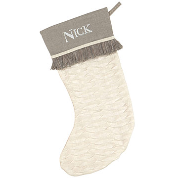 SNOWY WHITE STOCKING