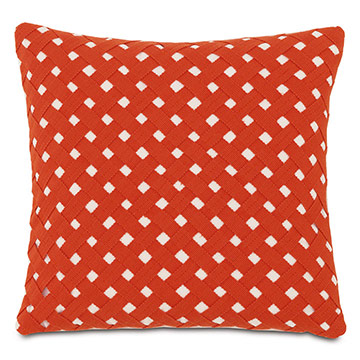 BASKET WEAVE OUTDOOR PILLOW