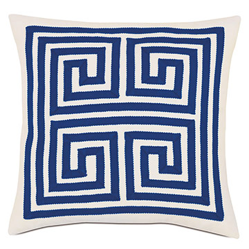 BLUE MEANDROS OUTDOOR PILLOW