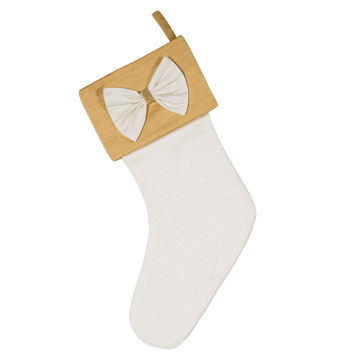 GOLD BOW STOCKING