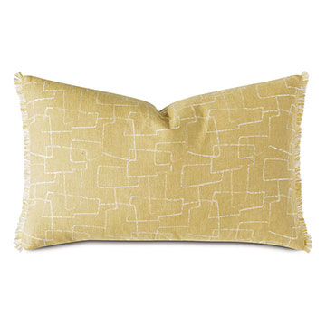 TWIN PALMS ABSTRACT DECORATIVE PILLOW