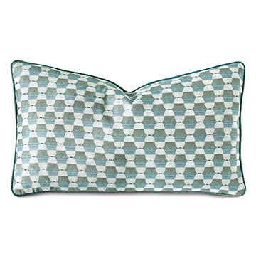 TWIN PALMS GEOMETRIC DECORATIVE PILLOW