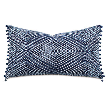 MYKONOS EMBROIDERED DECORATIVE PILLOW