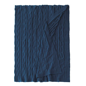 AVALON INDIGO BED THROW