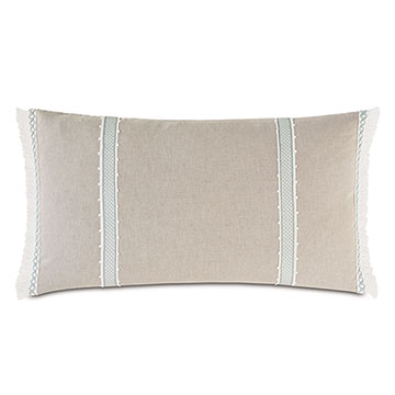 AMBERLYNN GIMP DETAIL DECORATIVE PILLOW