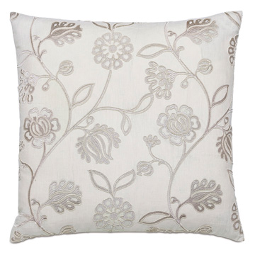 CLARION SILVER DECORATIVE PILLOW