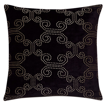 ELTON ONYX DECORATIVE PILLOW