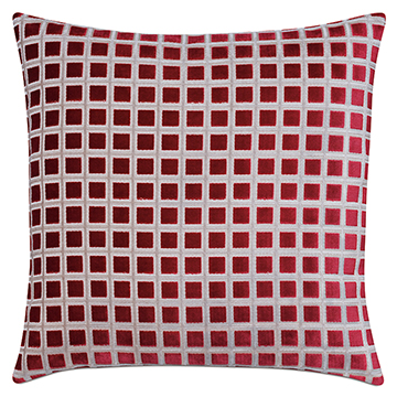 STAMP RUBY DECORATIVE PILLOW