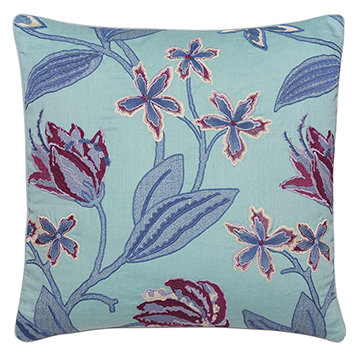 BEAULAH AQUA DECORATIVE PILLOW