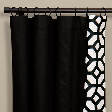 WITCOFF BLACK CURTAIN PANEL LEFT