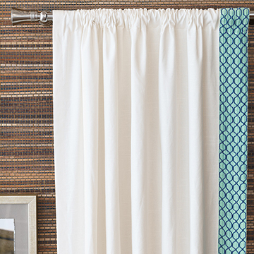 BALDWIN WHITE CURTAIN PANEL (L)