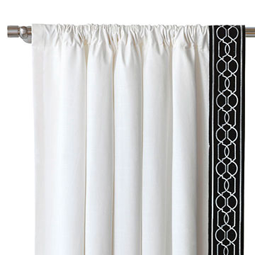 BALDWIN WHITE CURTAIN PANEL (L)