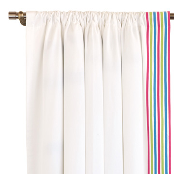 ESSEX WHITE CURTAIN PANEL LEFT