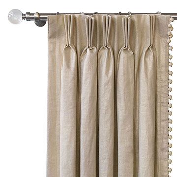 MARCEAU BALL TRIM CURTAIN PANEL