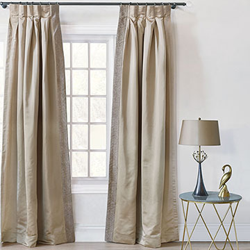 ARWEN SATIN EFFECT CURTAIN PANEL LEFT