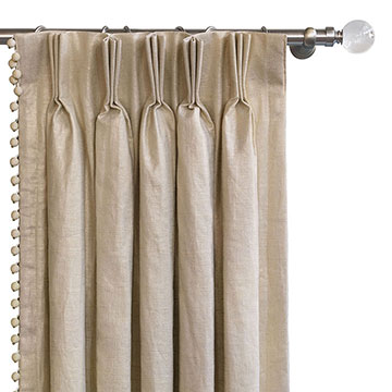 MARCEAU BALL TRIM CURTAIN PANEL