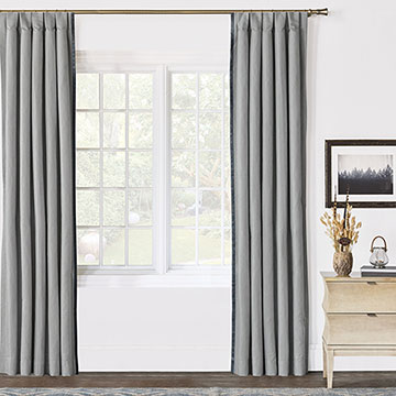 HIGGINS GROMMET TRIM CURTAIN PANEL