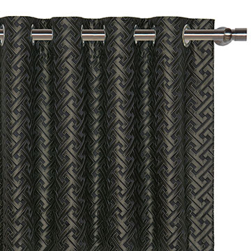 ROSCOE GRAPHITE CURTAIN PANEL