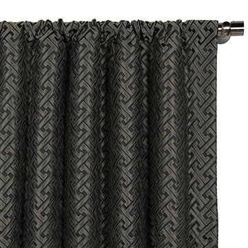 ROSCOE GRAPHITE CURTAIN PANEL