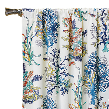 CASTAWAY CORAL REEF CURTAIN PANEL