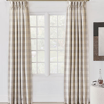 KELSO HOUNDSTOOTH CURTAIN PANEL