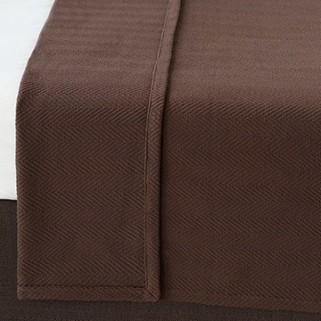 BOZEMAN BROWN COVERLET (Q)