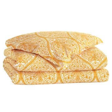 ADELLE SAFFRON DUVET COVER (Q)