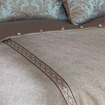 DYNAWAY UMBER DUVET COVER (Q)