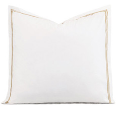 ENZO WHITE/ANTIQUE EURO SHAM