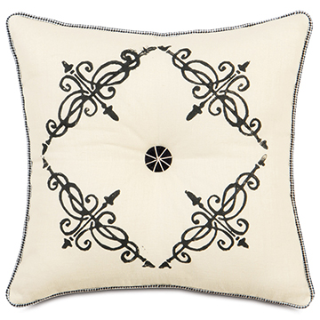 BREEZE PEARL TUFTED (BLOCK-PRINTED)