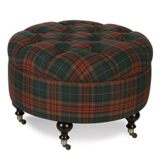 BRANDY SPICE ROUND OTTOMAN