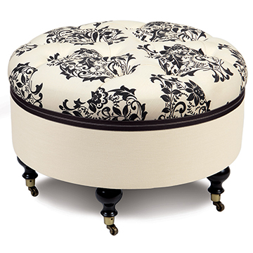 EVELYN ROUND OTTOMAN