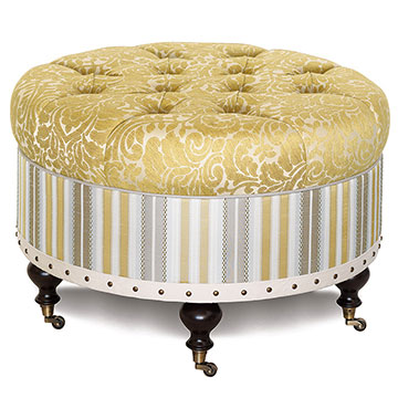 WAKEFIELD ROUND OTTOMAN