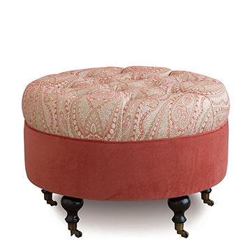 RENA CARNATION ROUND OTTOMAN