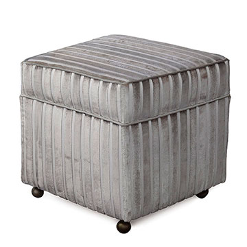 GAIA STERLING STORAGE BOXED OTTOMAN