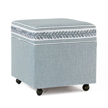 AMBERLYNN DECORATIVE BORDER OTTOMAN