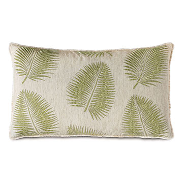 ȴ 15X26 ARECA PALM LEAF DECORATIVE PILLOW