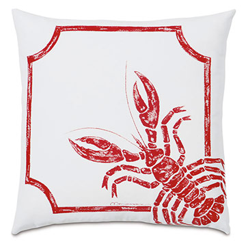 緫 18X18 ROCK LOBSTER OUTDOOR PILLOW