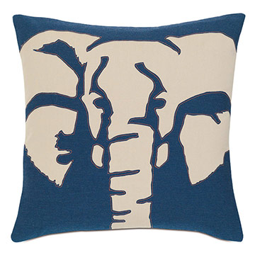 Ұĺ 18X18 ELEPHANT OUTDOOR PILLOW