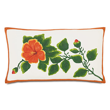  13X22 HIBISCUS OUTDOOR PILLOW