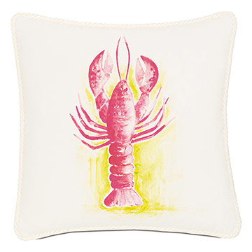 ɺ 18X18 LOBSTER OUTDOOR PILLOW