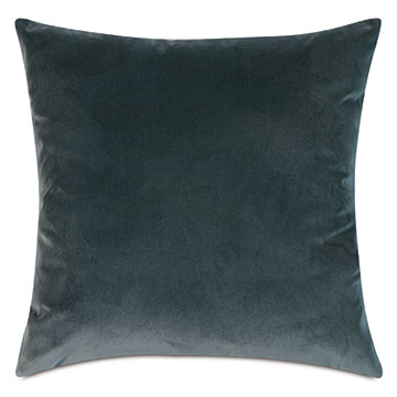 Velvet 22X22 PLUSH OCEAN DECORATIVE PILLOW