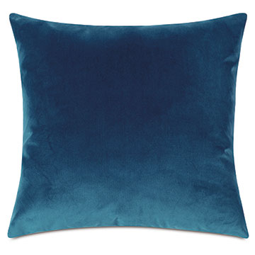 Velvet 22X22 UMA DECORATIVE PILLOW IN BLUE