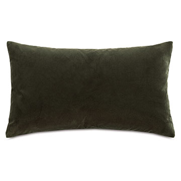 Velvet 15X26 UMA VELVET DECORATIVE PILLOW IN OLIVE GREEN