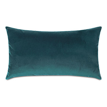 Velvet 15X26 UMA VELVET DECORATIVE PILLOW IN PEACOCK