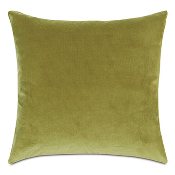 Velvet 22X22 UMA VELVET DECORATIVE PILLOW IN LIME