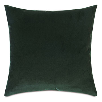 Velvet 22X22 UMA VELVET DECORATIVE PILLOW IN EMERALD