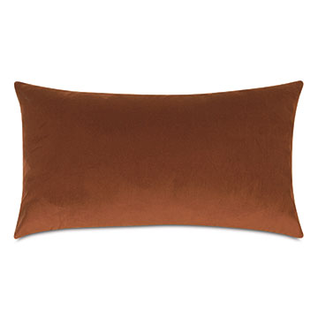 Velvet 15X26 UMA VELVET DECORATIVE PILLOW IN ORANGE