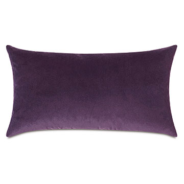 Velvet 15X26 UMA VELVET DECORATIVE PILLOW IN PURPLE