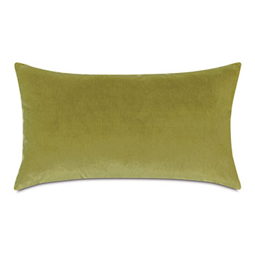 Velvet 15X26 UMA VELVET DECORATIVE PILLOW IN LIME